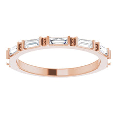 14K Rose 3/8 CTW Lab-Grown Diamond Anniversary Band