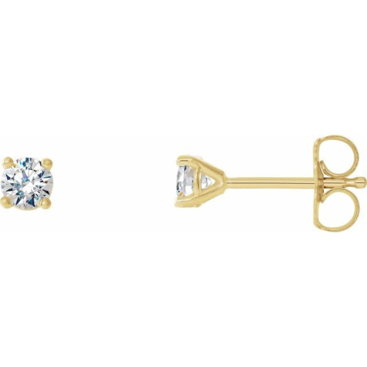 14K Yellow 1/5 CTW Natural Diamond Cocktail-Style Earrings