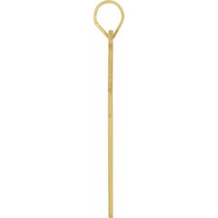 14K Yellow 28 x 18 mm Cross Pendant