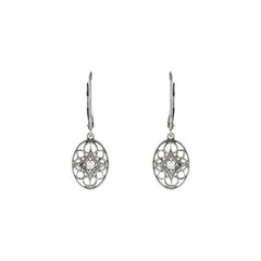Sterling Silver .06 CTW Natural Diamond Earrings