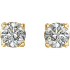 14K Yellow 1/5 CTW Natural Diamond Stud Earrings