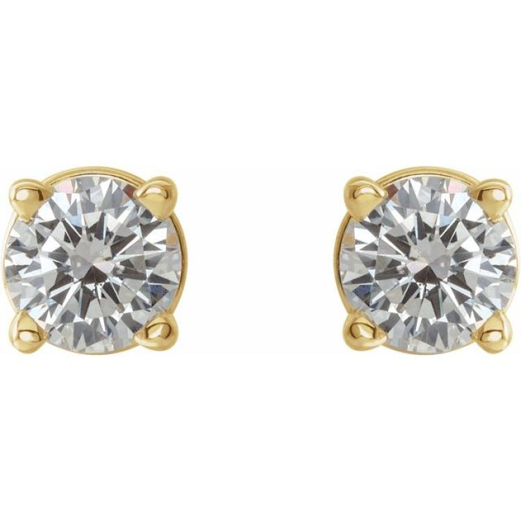 14K Yellow 1/3 CTW Natural Diamond Stud Earrings