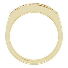 14K Yellow 1 1/8 CTW Natural Diamond Band