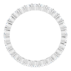 14K White 3/4 CTW Lab-Grown Diamond Eternity Band Size 7