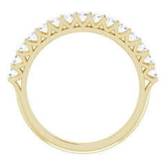 14K Yellow 1/2 CTW Lab-Grown Diamond Anniversary Band