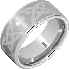 Serinium® Christian Cross and Knot Ring