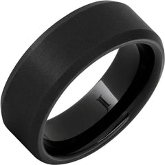 Black Diamond CeramicTM Beveled Edge Ring with Sandblast Finish