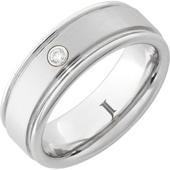 Serinium® Diamond Ring with Satin Finish