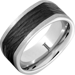 The Cubist - Serinium® and Black Diamond Ceramic Ring