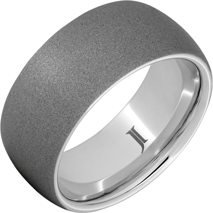 Serinium® Men's Ring with Sandblast Finish