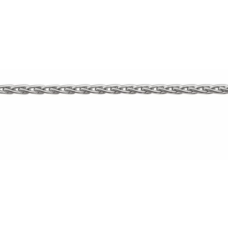 Sterling Silver 1.25 mm Wheat Chain by the Inch
