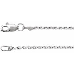 Sterling Silver 1.5 mm Wheat 7" Chain