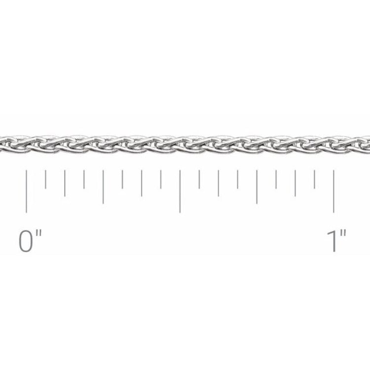Sterling Silver 1.5 mm Wheat Chain by the Inch