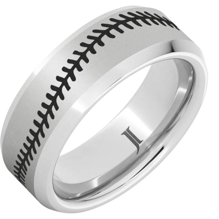 National Pastime Collection Serinium® Beveled Baseball Ring