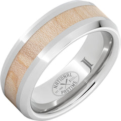 National Pastime Collection Serinium® Ring with Vintage Maple Baseball Bat Wood Inlay