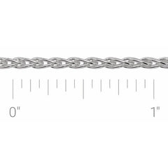 Sterling Silver 2.25 mm Wheat Chain by the Inch