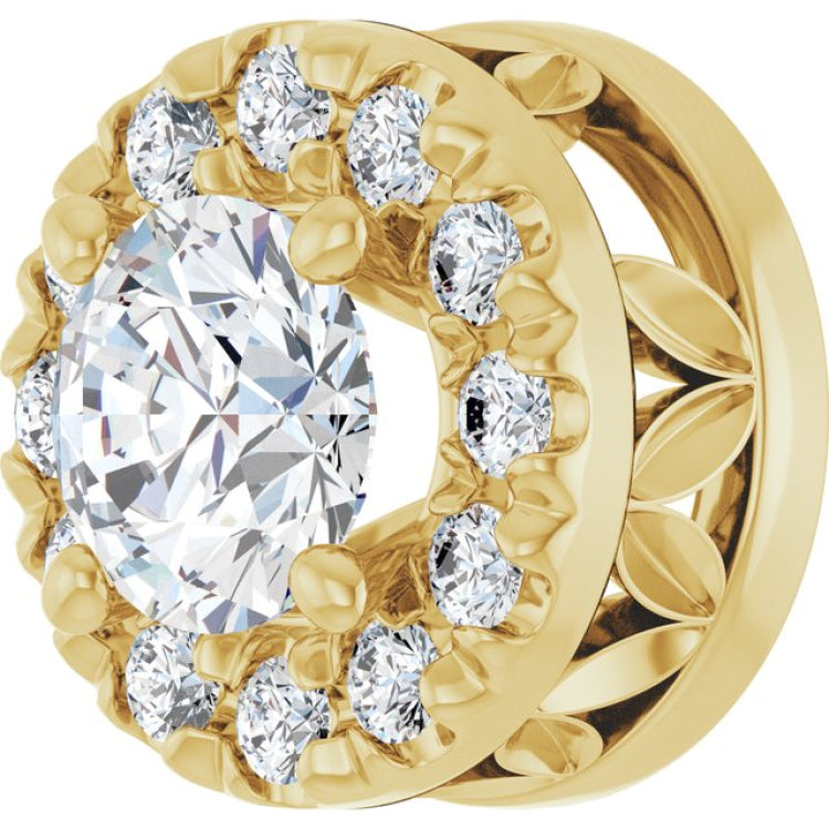 14K Yellow Gold 1/3 CTW Lab Grown Diamond Pendant