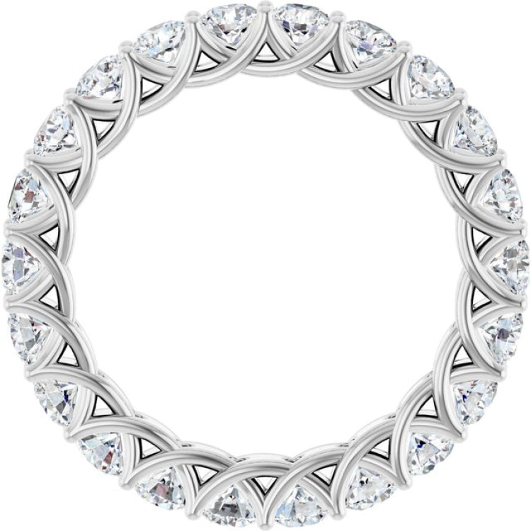 14K White 2 CTW Lab-Grown Diamond  Eternity Band