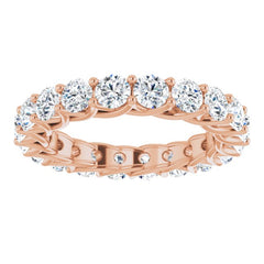 14K Rose 2 CTW Lab-Grown Diamond  Eternity Band