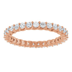 14K Rose 7/8 CTW Lab-Grown Diamond  Eternity Band