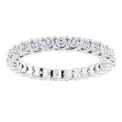 14K White 7/8 CTW Lab-Grown Diamond  Eternity Band