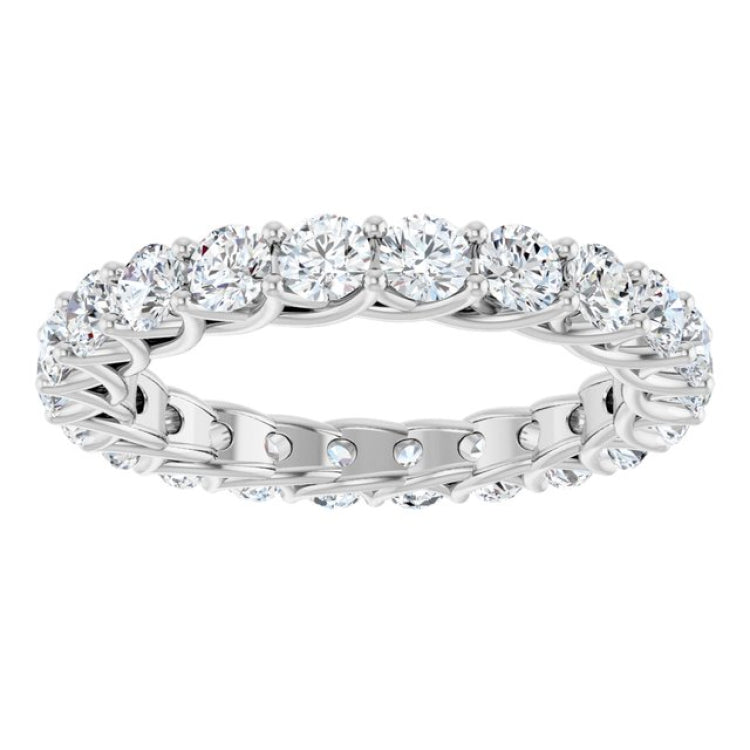 14K White 2 CTW Lab-Grown Diamond  Eternity Band