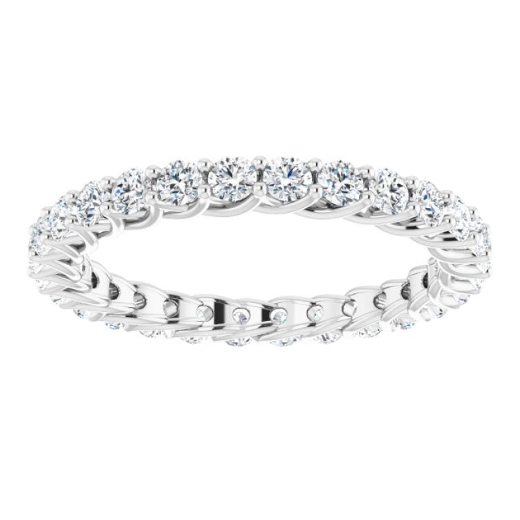 14K White 3/4 CTW Natural Diamond Eternity Band