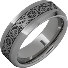 Rugged Tungsten High Country Ring With Stone Finish