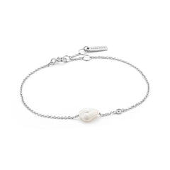 Silver Pearl Bracelet