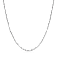 Silver Pavé Necklace
