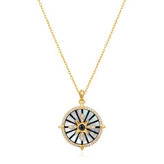 Gold Astrolabe Necklace