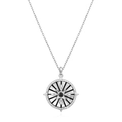 Silver Astrolabe Necklace