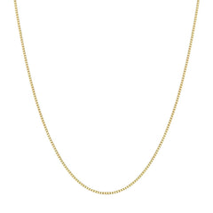 Gold Box Chain Necklace