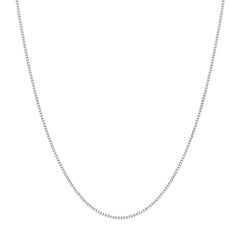 Silver Box Chain Necklace