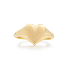 Gold Love Signet Ring